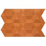 Revestimentos de parede em cortiça - Muratto (Strips Geometric Copper)