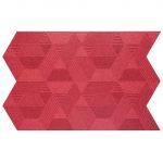 Revestimentos de parede em cortiça - Muratto (Strips Geometric Red)